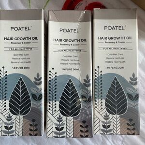 3 hair growth oil rosemary & castor new